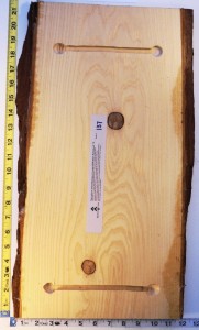 The back-side of a BigTreesArt plank